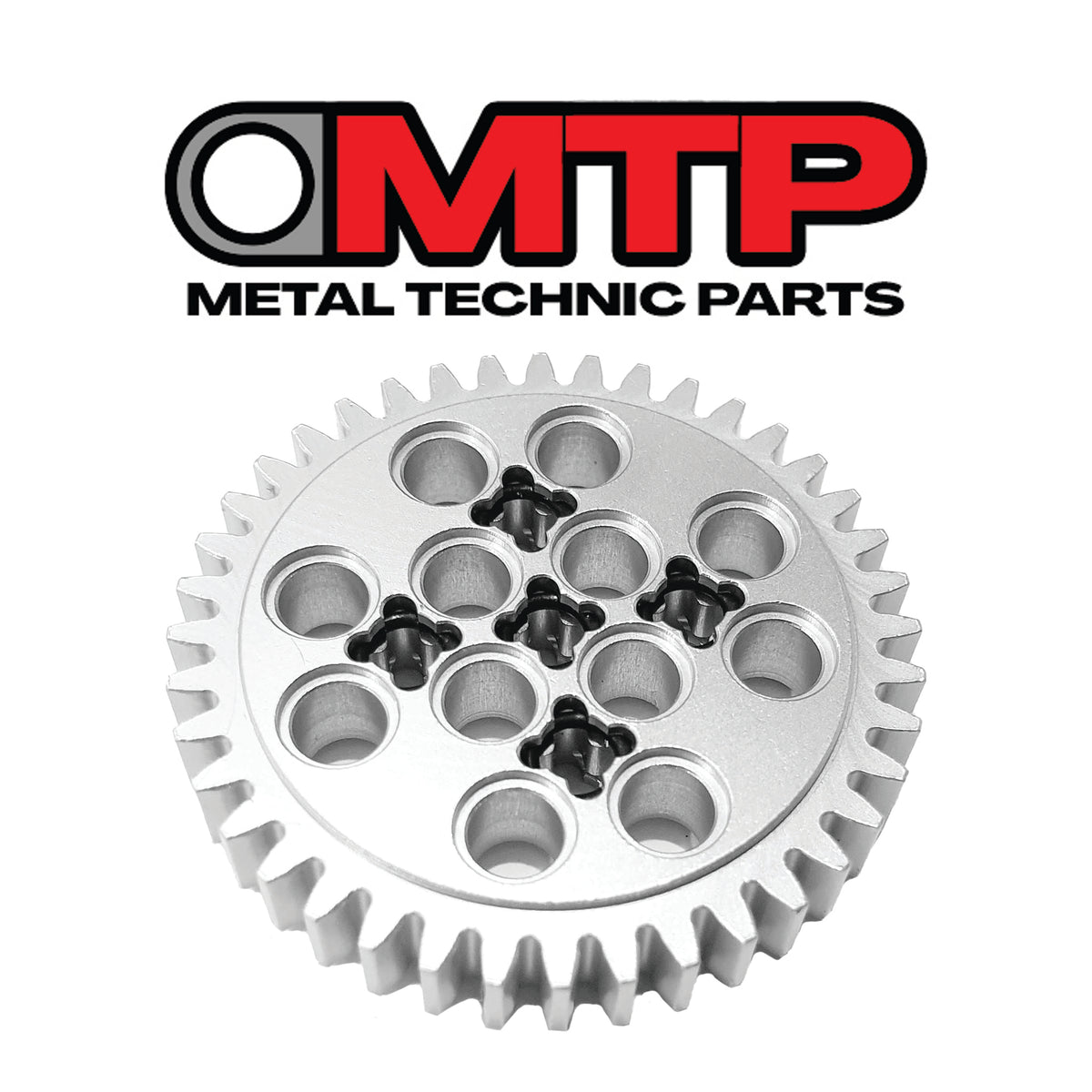 Metal 40T Tooth Gear compatible with Lego Technic like 3649 / 34432 – Metal Technic Parts