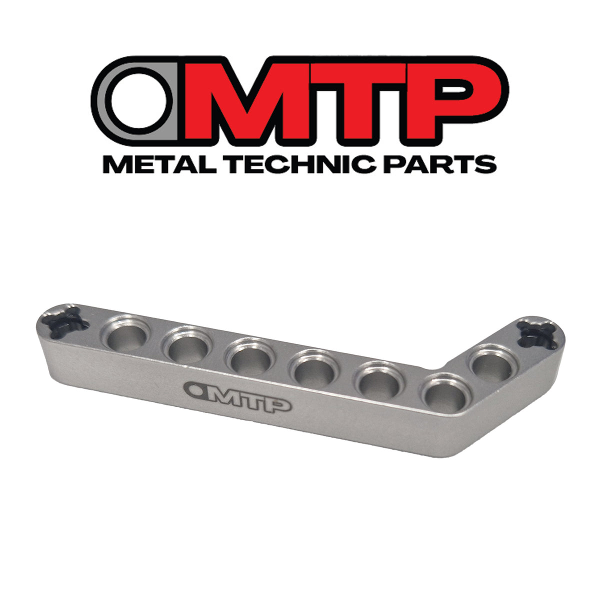 Metal 53 Degrees 3 and 7 Holes Bent Liftarm Beam compatible with