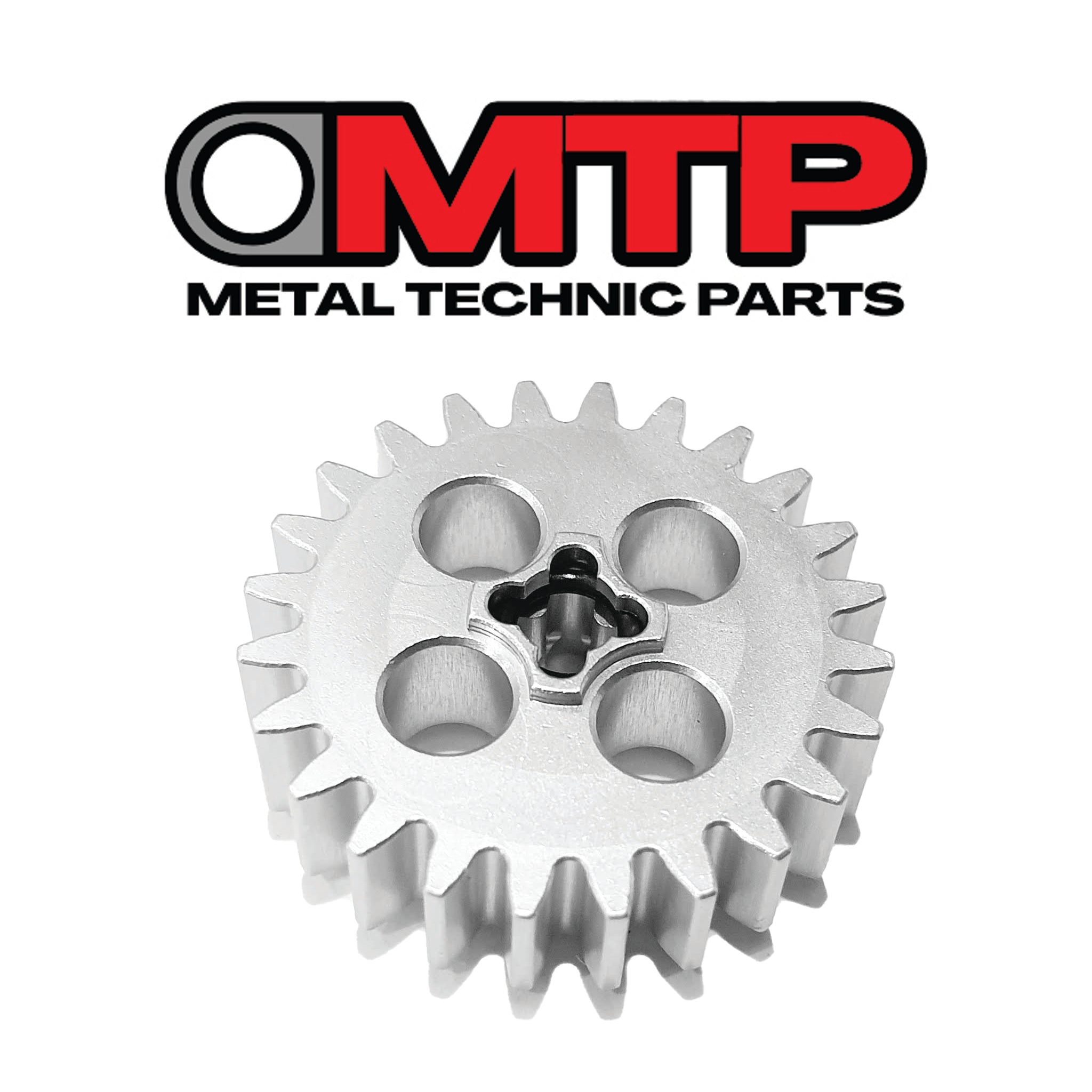 Metal 24T Tooth Gear compatible with Lego Technic like 3648