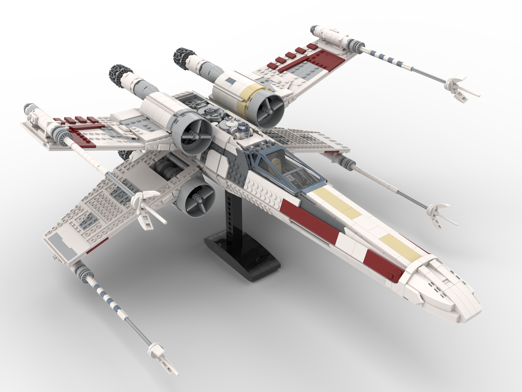 パーツ mymayo MOC metal upgrade parts kit for Lego X-wing starfighter mod by