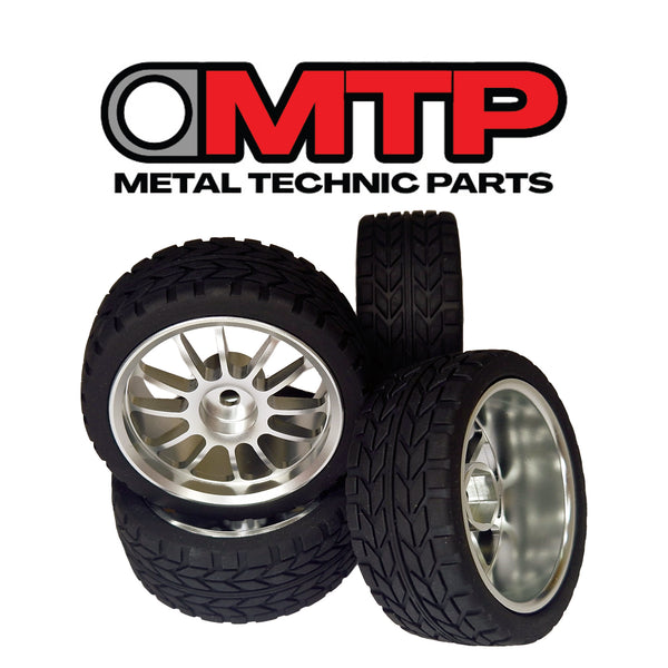 Metal Rc Rims Metal RC alloy wheels and tyres 1/10th scale set of 4 – Metal Technic Parts