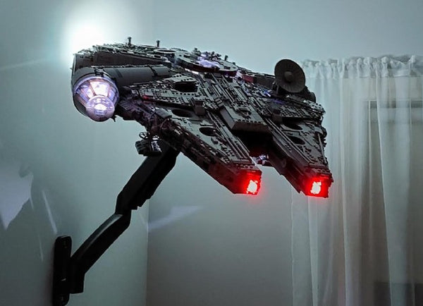 MOC Mounting Display Bracket kit for LEGO UCS Millennium Falcon #75192 by TheTuxfan
