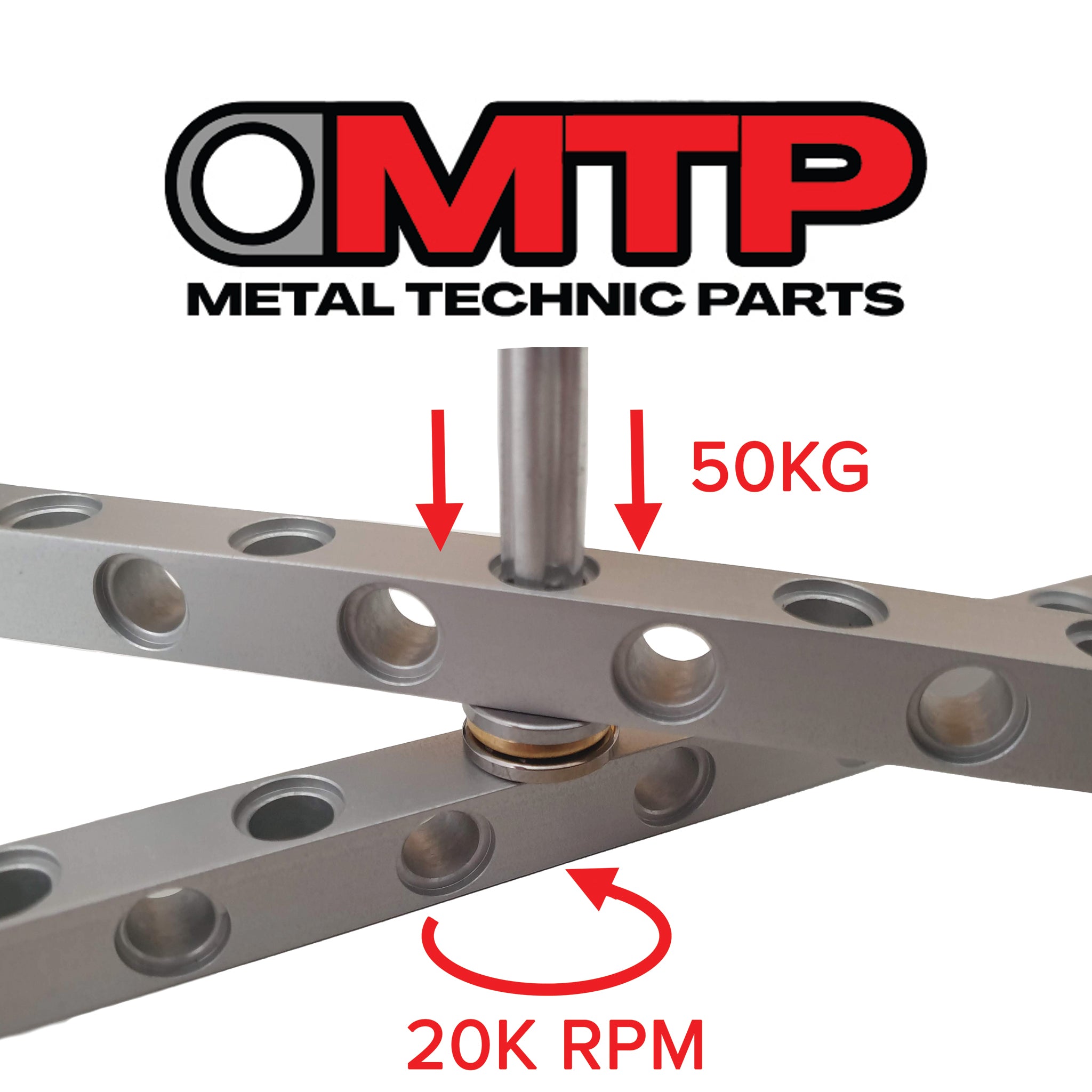 Thrust bearing axial load compatible with Lego Technic Metal Technic