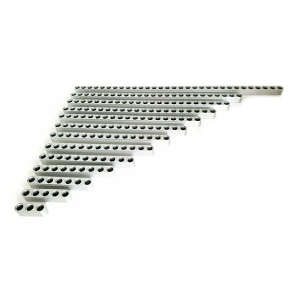 13pcs Assortment Metal Aluminium Beams 3-31 stud compatible with Lego Technic